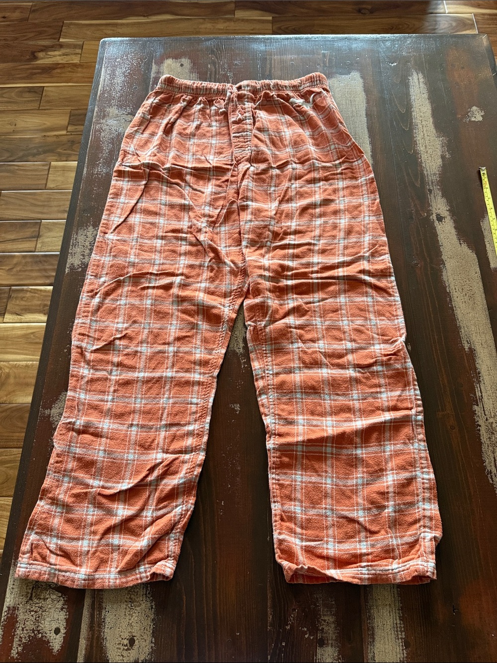 Men's Orange Plaid Texas Longhorn Lounge Pants